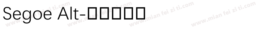 Segoe Alt字体转换